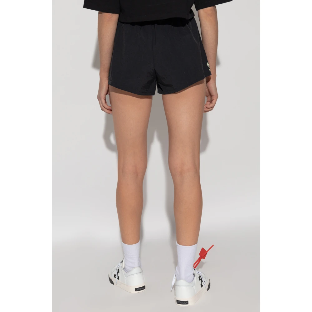 Off White Trainingshort met bedrukt logo Black Dames