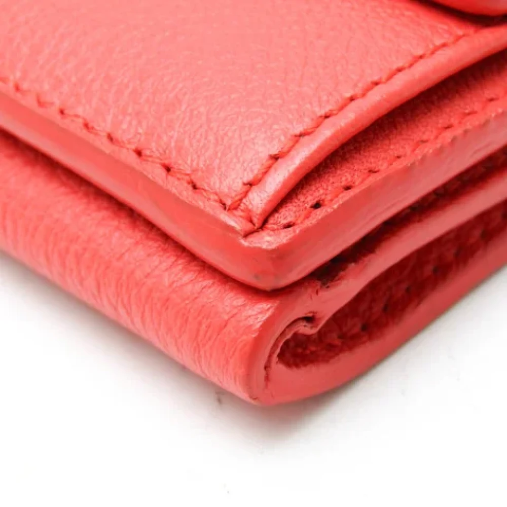 Balenciaga Vintage Pre-owned Leather wallets Orange Dames