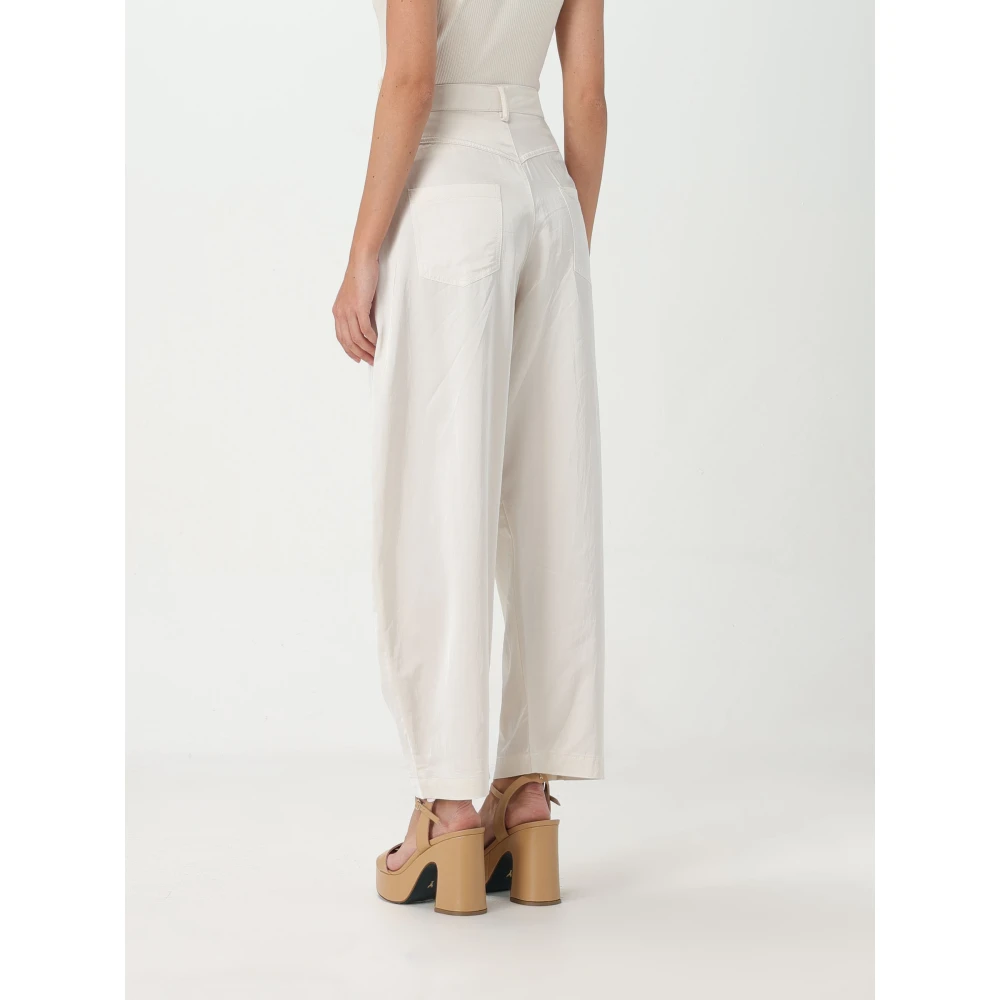 pinko Satin Pollock Broek Pink Dames