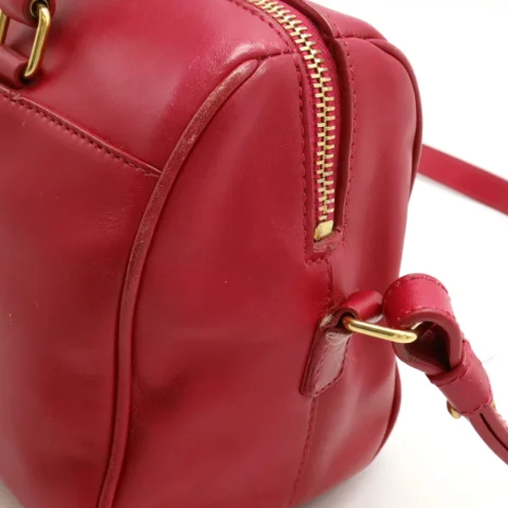 Yves Saint Laurent Vintage Pre-owned Leather handbags Pink Dames