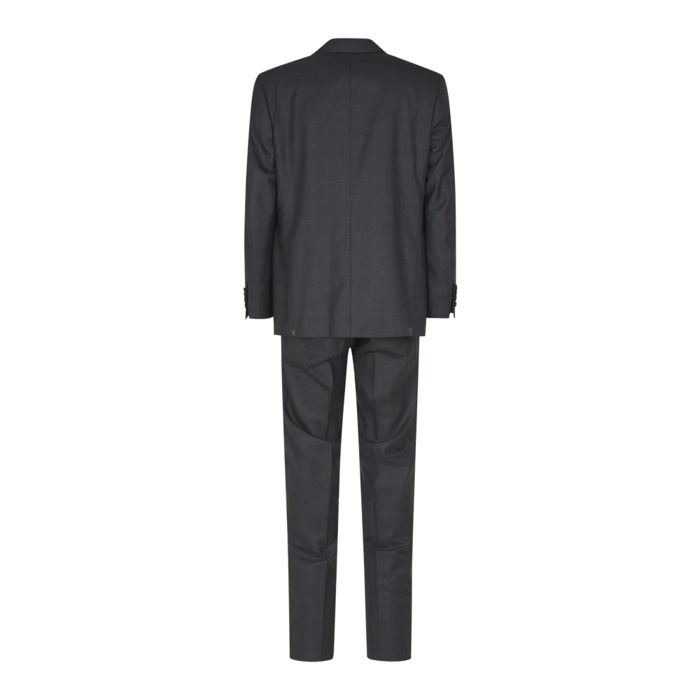 Canali Elegante Jurken met Voering Gray Heren