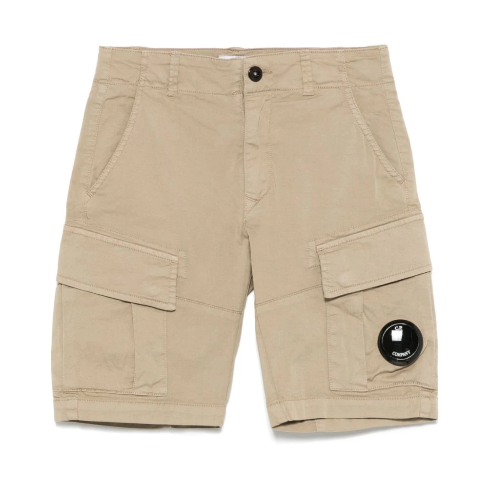 C.p. Company Beige Cargo Shorts med Fickor Beige, Pojke