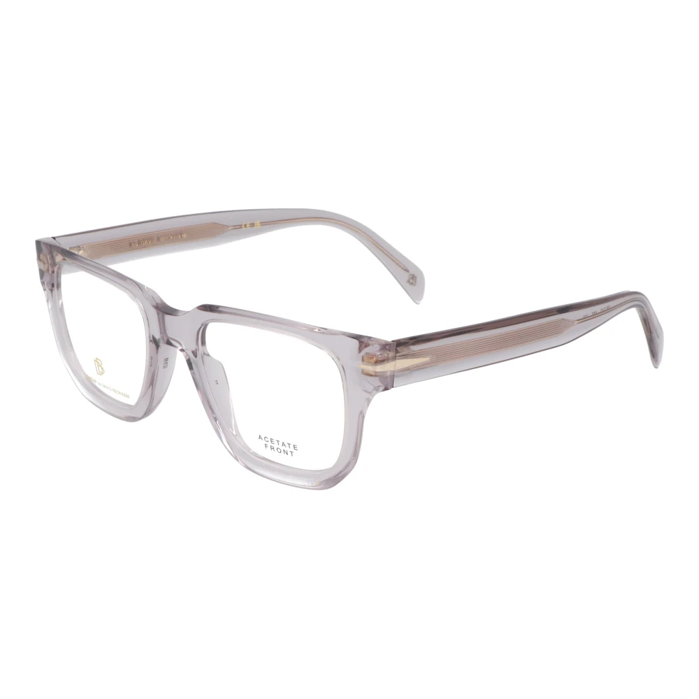Eyewear by David Beckham Retro Vierkante Montuur Bril Gray Unisex