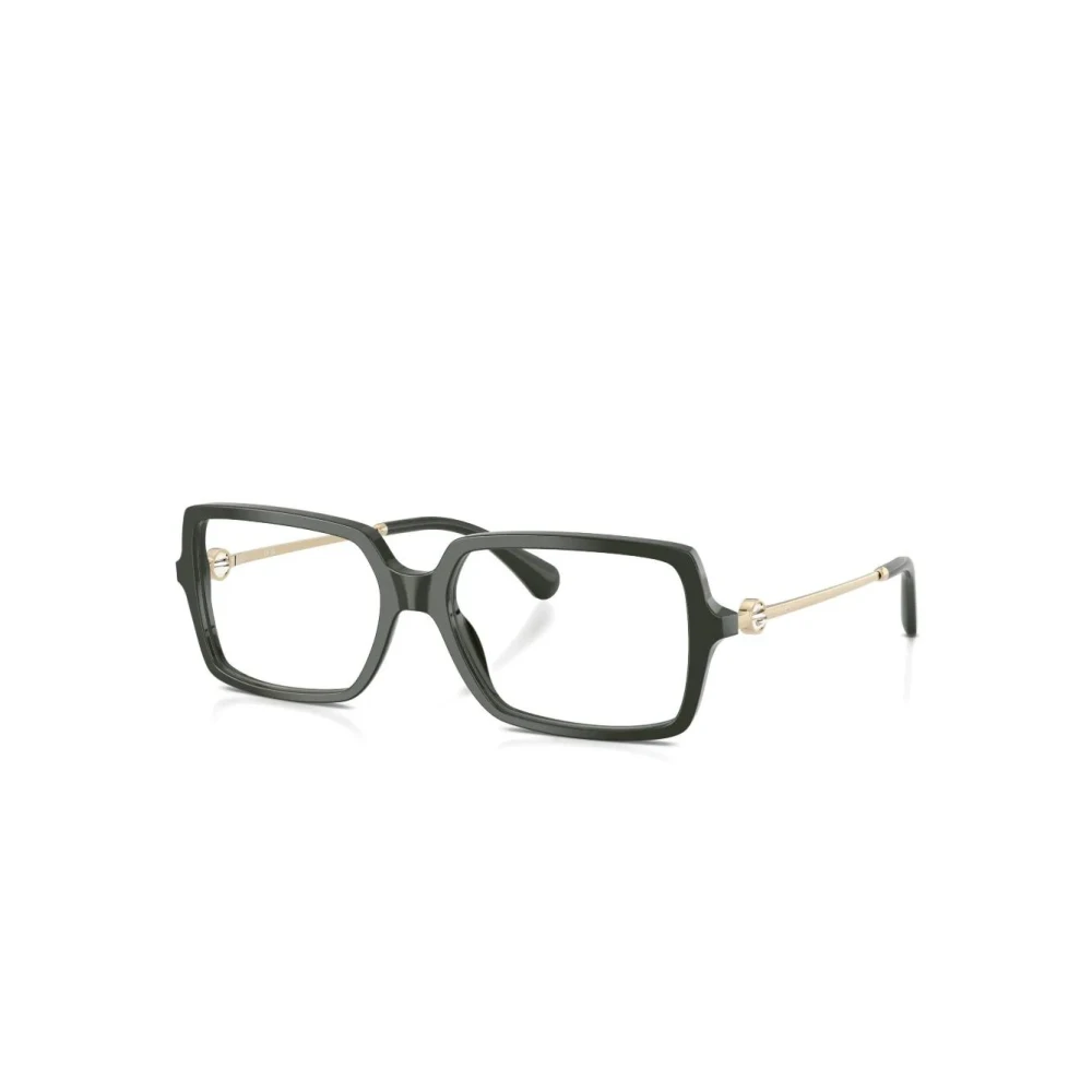 Chanel Women's Green Rectangle Eyeglasses - Glasses - 53 Mm - Accessories
