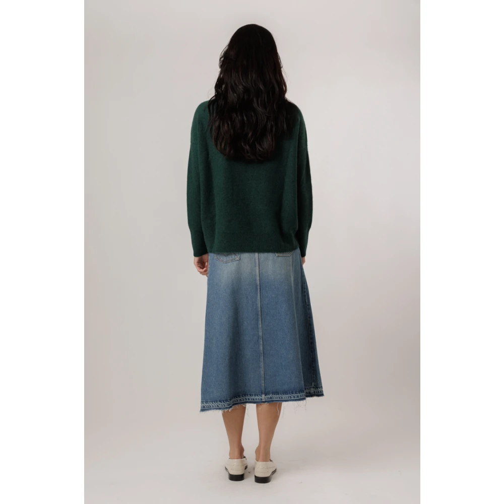 Vince Aqua Gem Gebreide Trui Green Dames