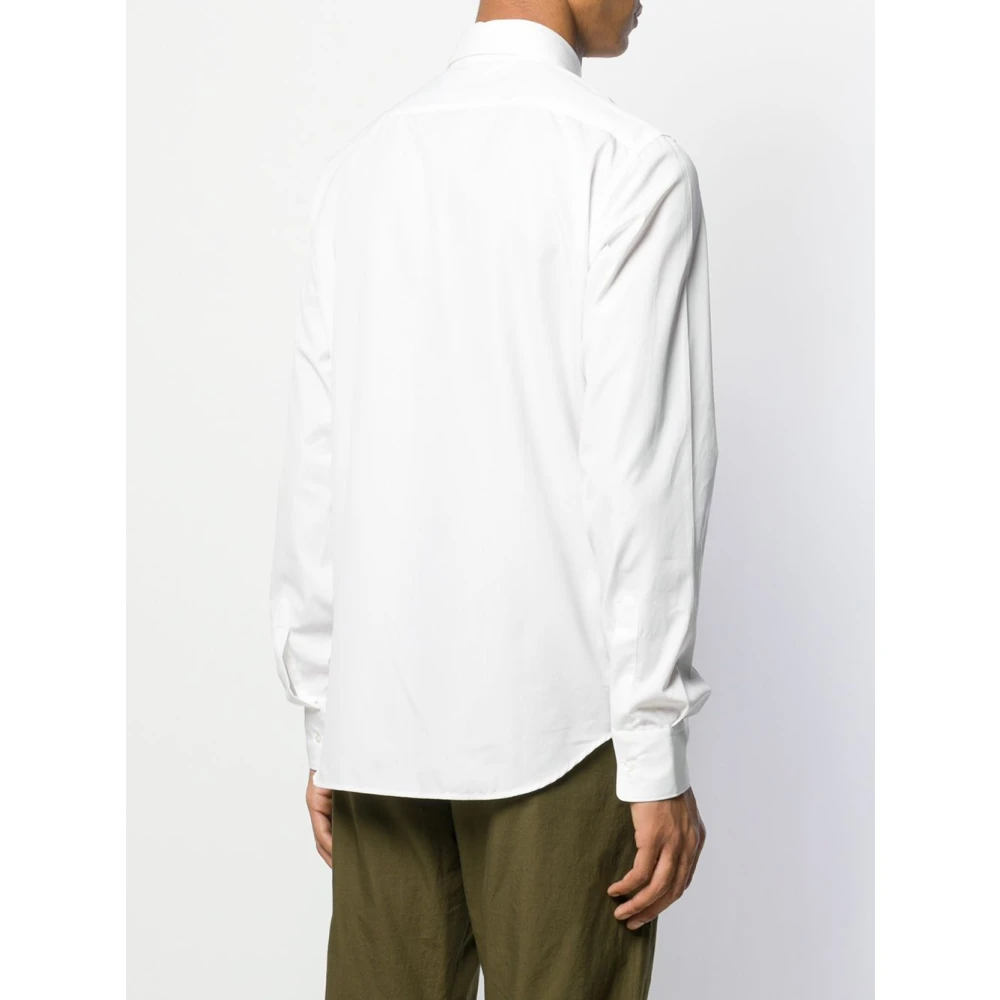 Aspesi Witte Slim-Fit Katoenen Overhemd White Heren