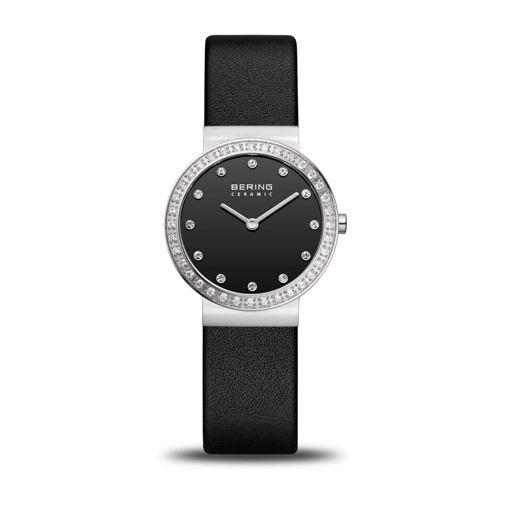 Bering Women's Black Watch Ceramic 29 Mm Strap Leather Ceramic 10729-443