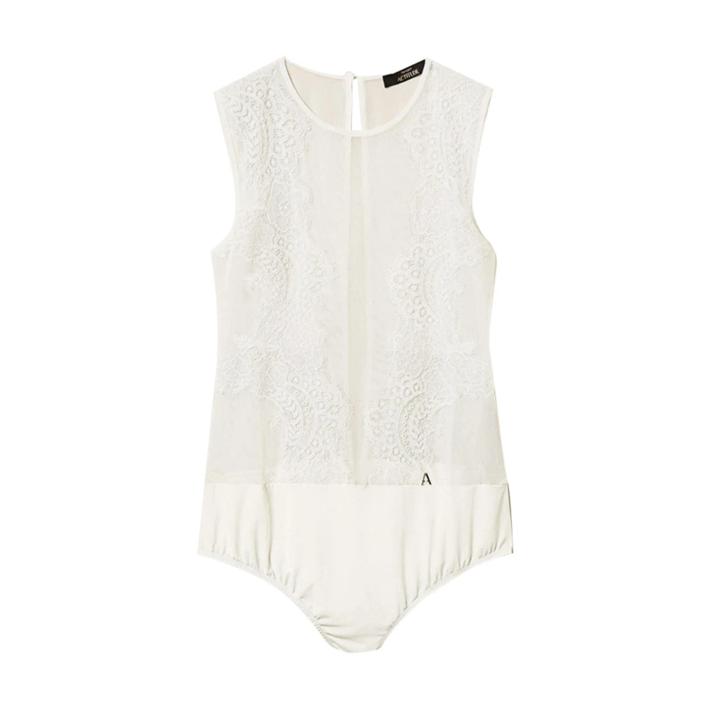 Actitude Women's White Full-Body, M, Bodysuit