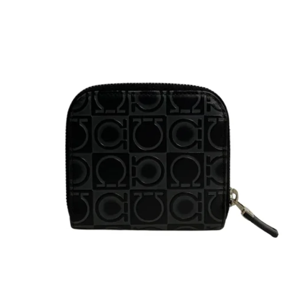 Salvatore Ferragamo Pre-owned Leather wallets Black Dames