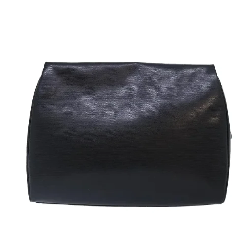 Celine Vintage Pre-owned Leather clutches Black Dames