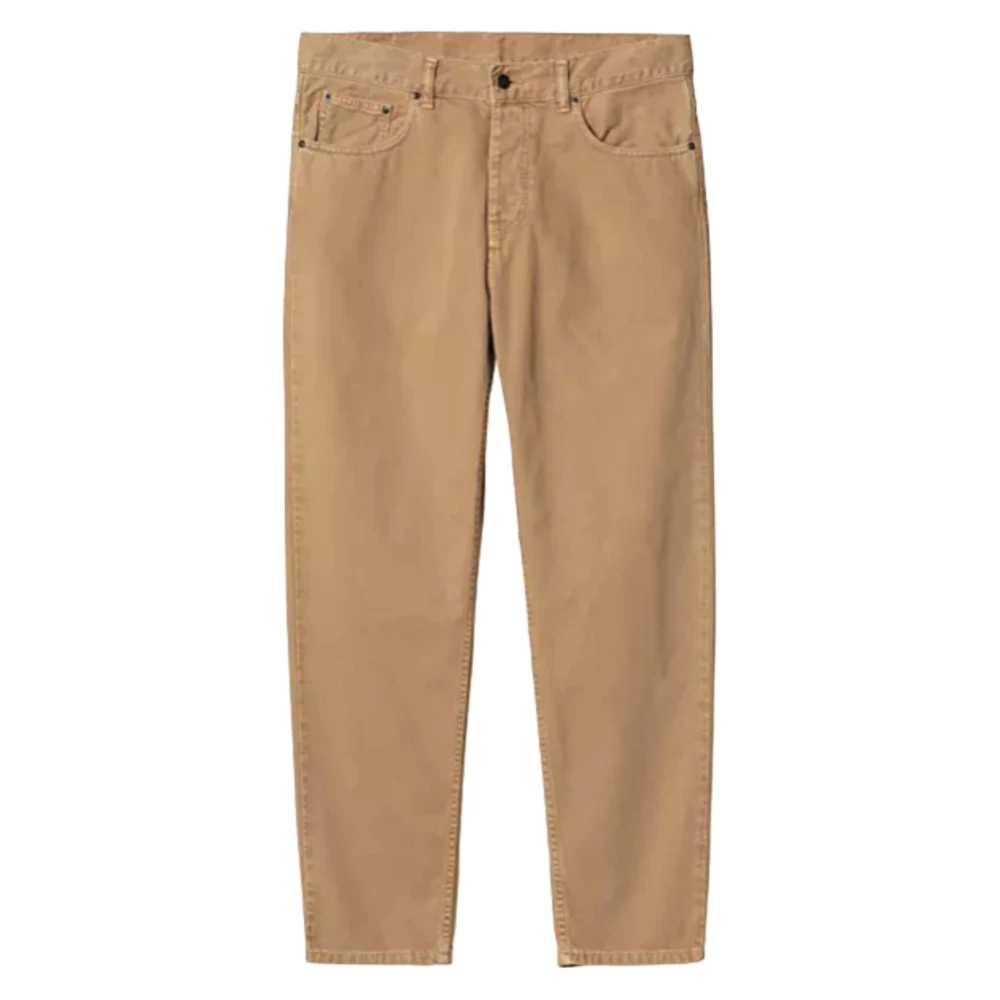Carhartt WIP Coventry Corduroy Relaxte Tapered Broek Beige Heren