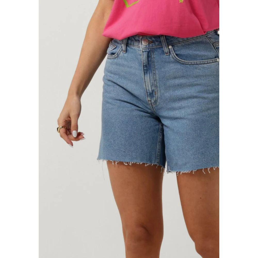 Envii Blauwe Denim Shorts voor de Zomer Blue Dames