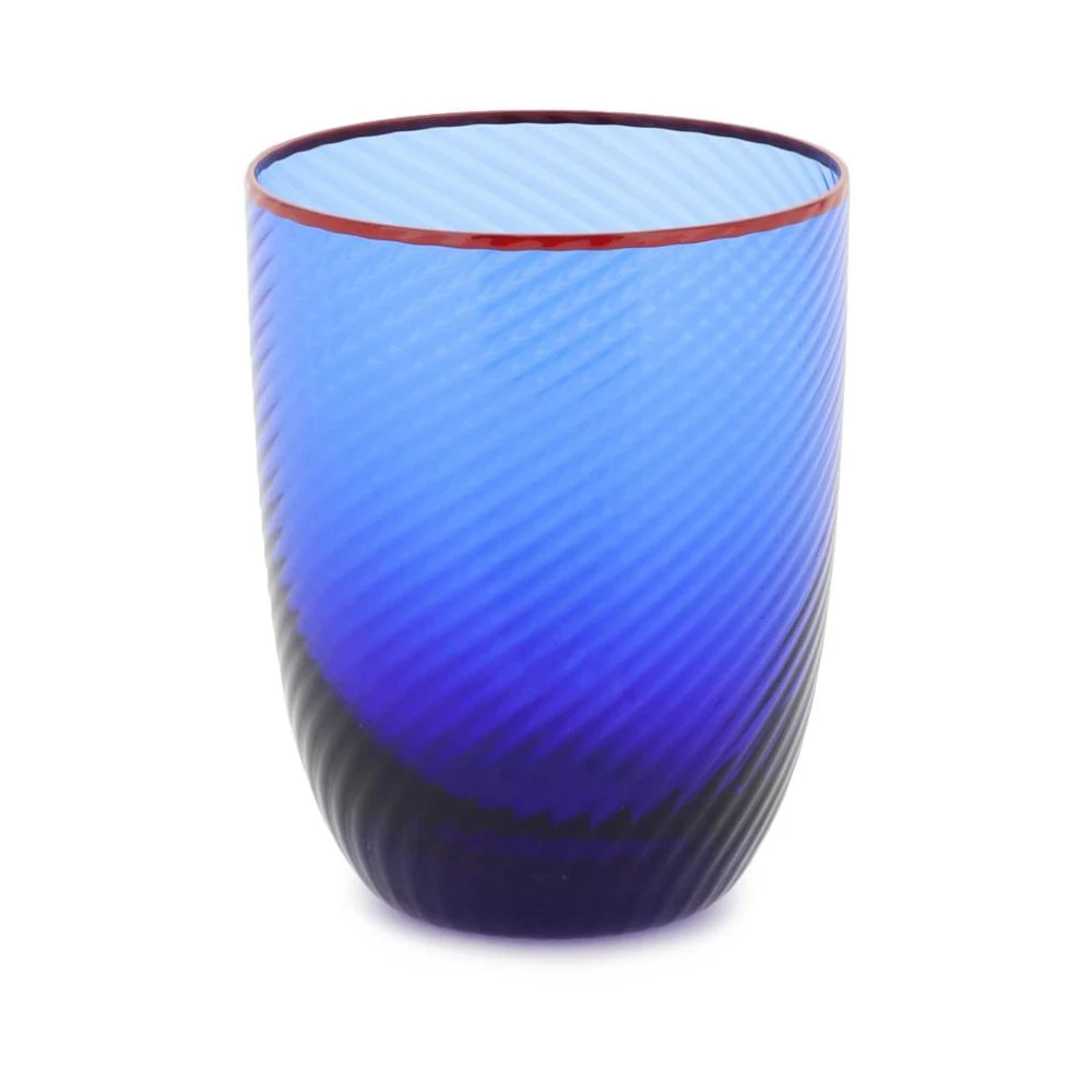 Cabana Livlig Murano Glas Matservis Blue, Unisex