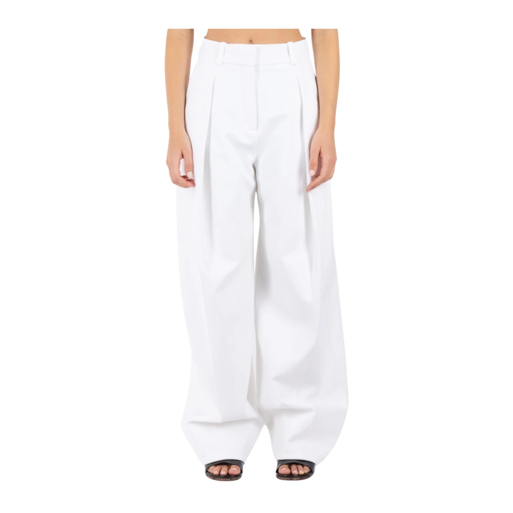 Jacquemus Vida vita byxor White, Dam