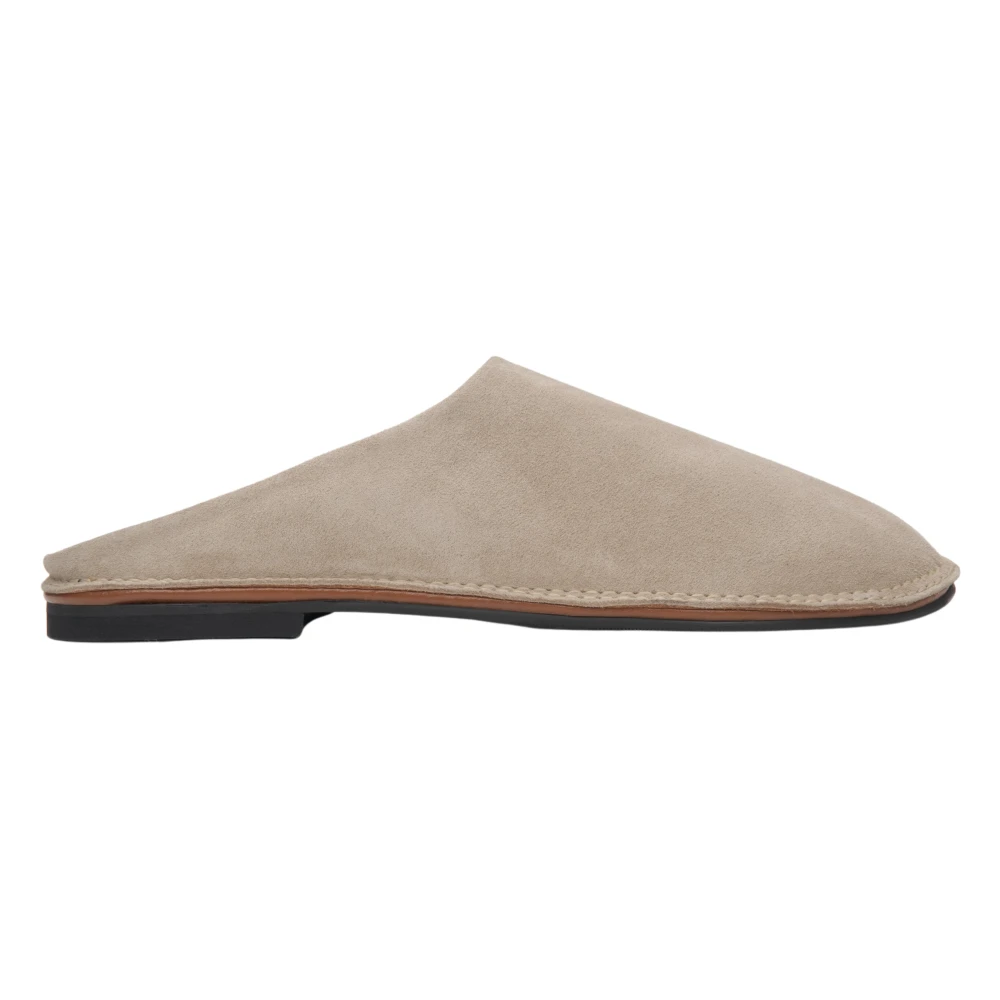 Estro Beige Soft Velour Mules - Female - Mules - 4 Uk - Shoes