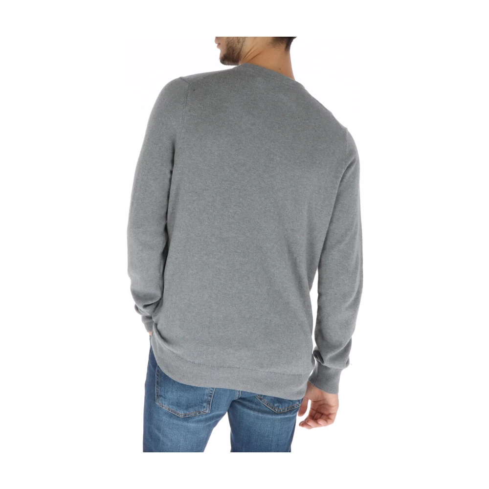 Lyle & Scott Grijze Gebreide Ronde Hals Trui Gray Heren