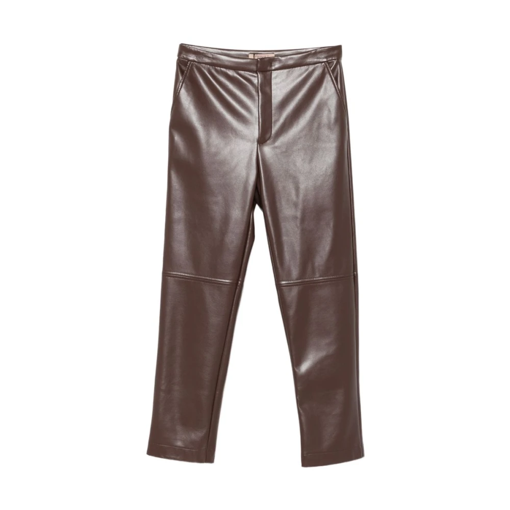 Twinset Donna Marrone Pantaloni, M, New,