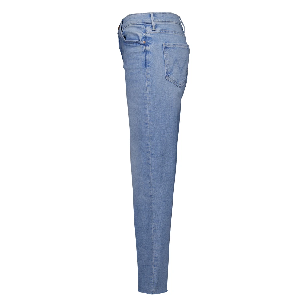 Mother The kick it ankle fray jeans lichtblauw Blue Dames