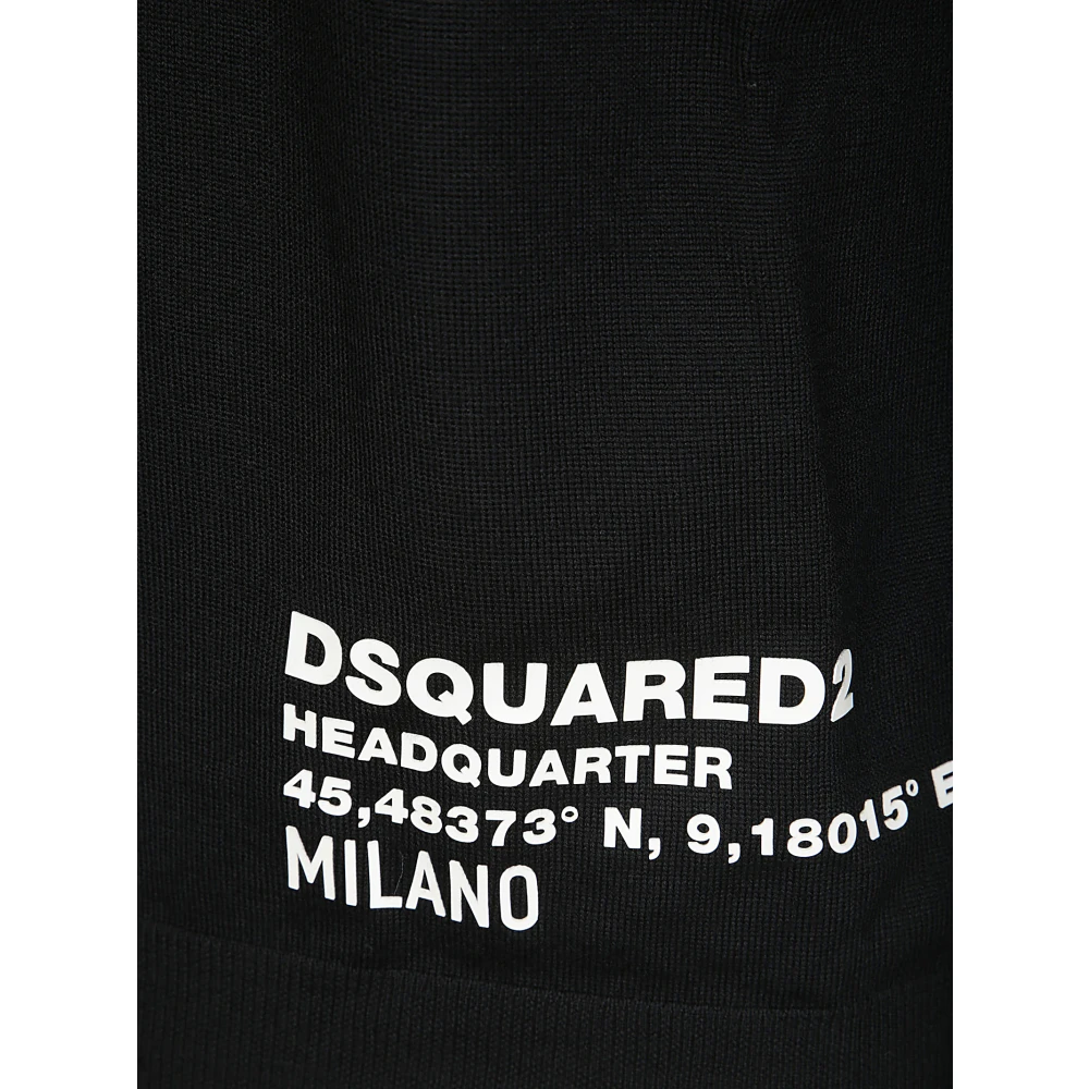 Dsquared2 Stijlvolle Maglia Shirt Black Heren