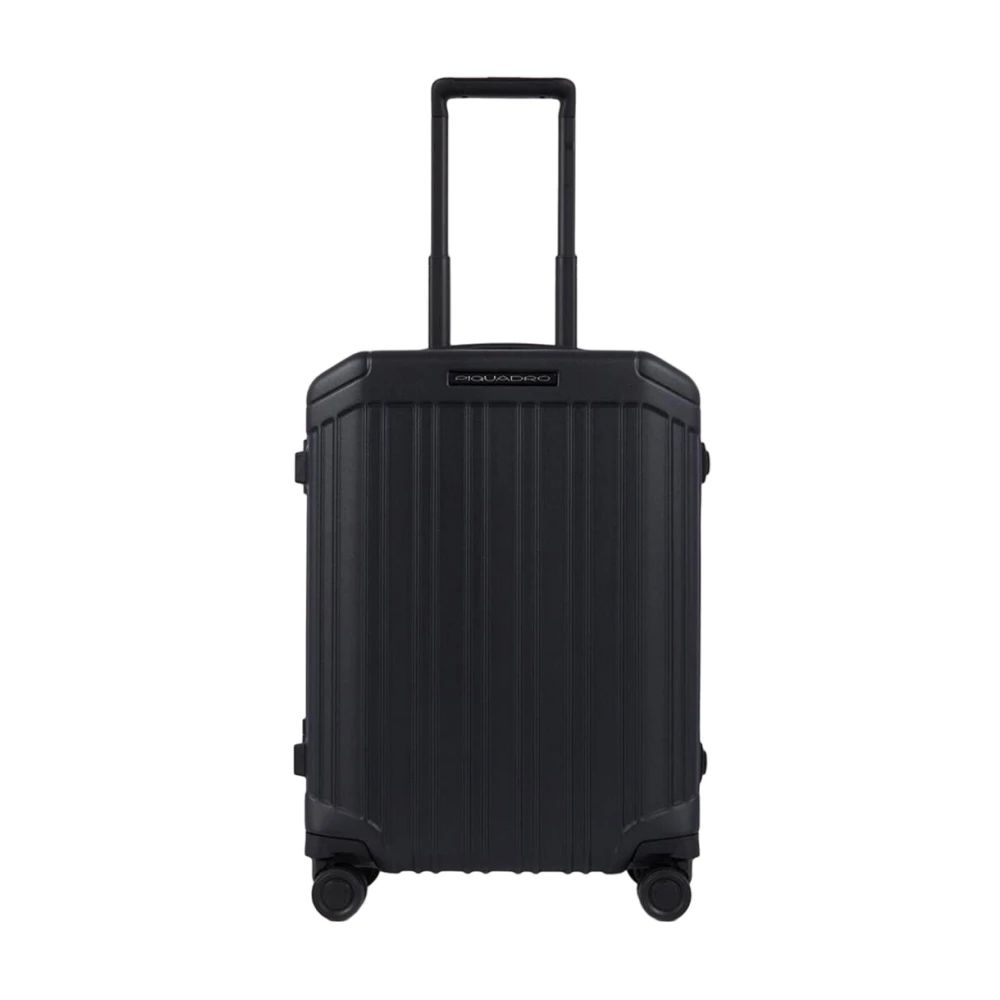 Piquadro Zwarte Koffer Stijlvol en Black Unisex