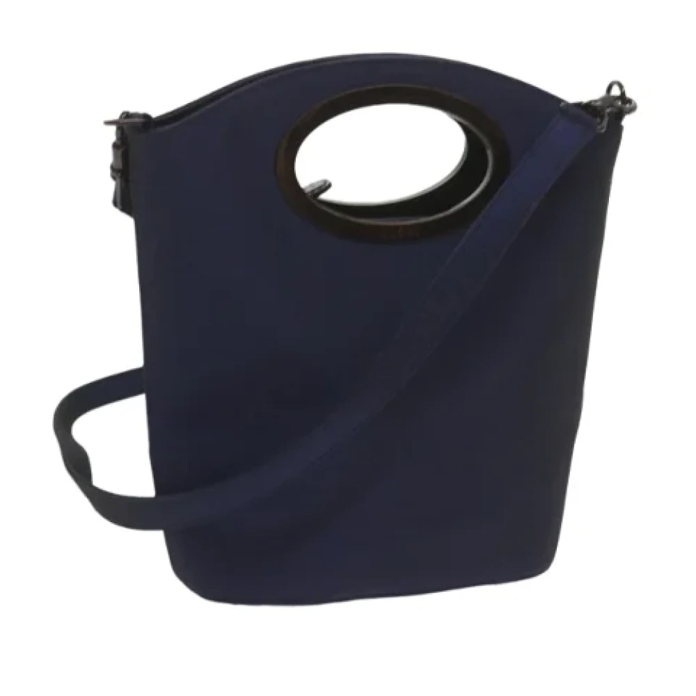 Gucci Vintage Pre-owned Fabric shoulder-bags Blue Dames