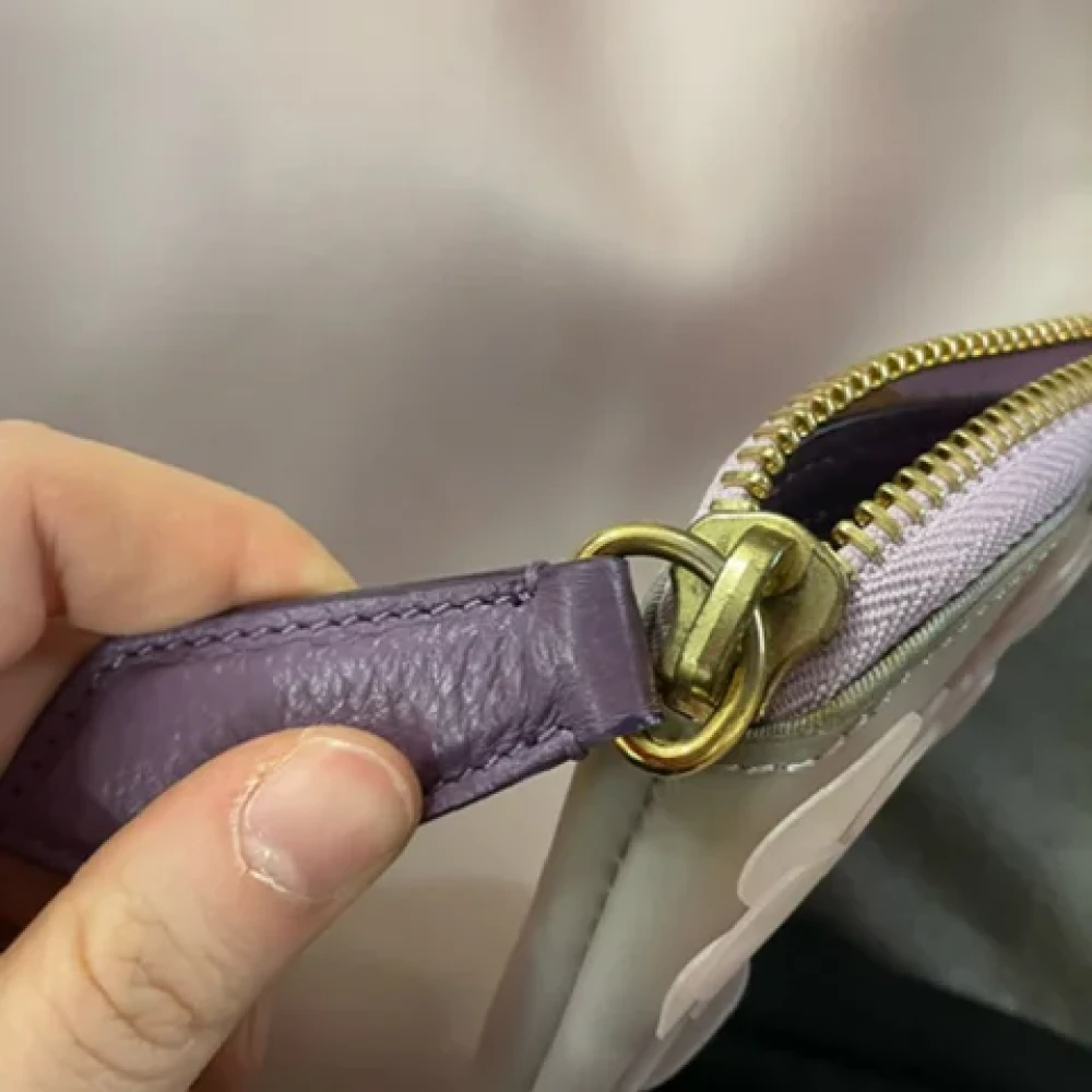 Burberry Vintage Pre-owned Rubber handbags Purple Dames