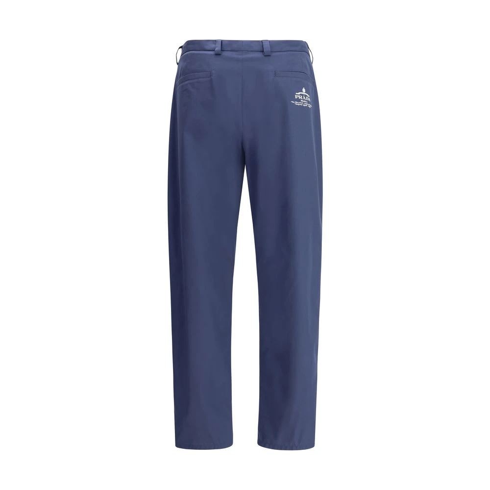 Prada Klassieke haak- en ritssluiting broek Blue Heren