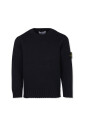 pull-en-coton-bleu-avec-patch-logo