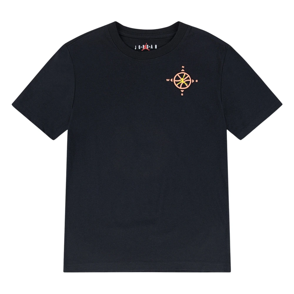 Jordan Boys Black Jumpman Compass T-Shirt - Kids Short Sleeve T-Shirts - 8 Y - Kids