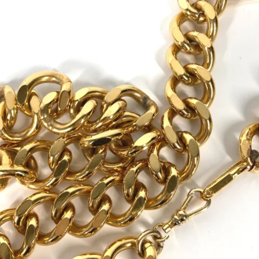 Chanel Vintage Pre-owned Metal belts Yellow Dames