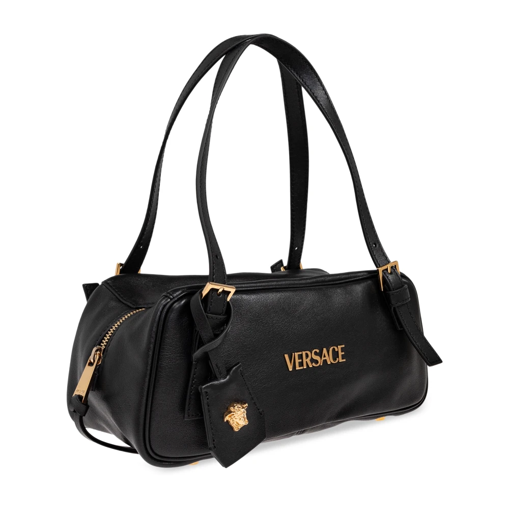 Versace Schoudertas Tag Bowling Black Dames