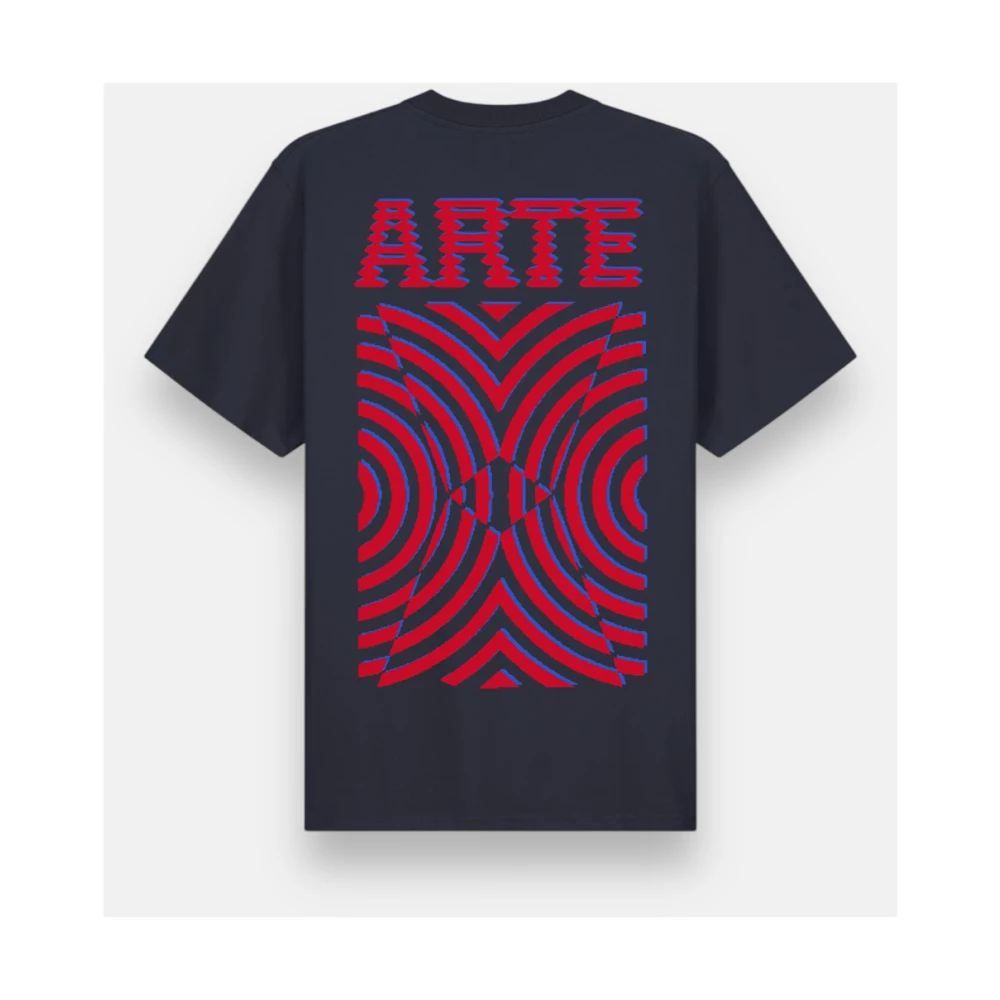 Arte Antwerp T-shirt met print op de rug Blue Heren