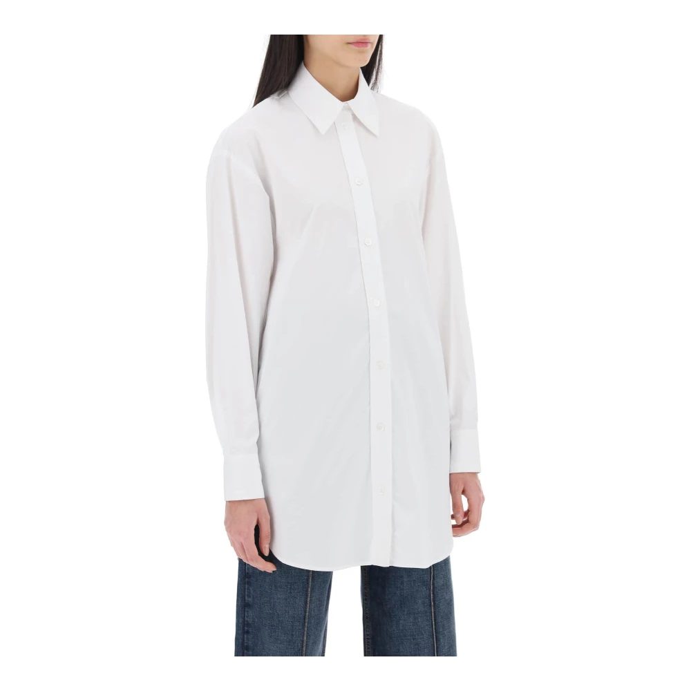 Isabel marant Cylvany Maxi Overhemd van Katoen Poplin White Dames