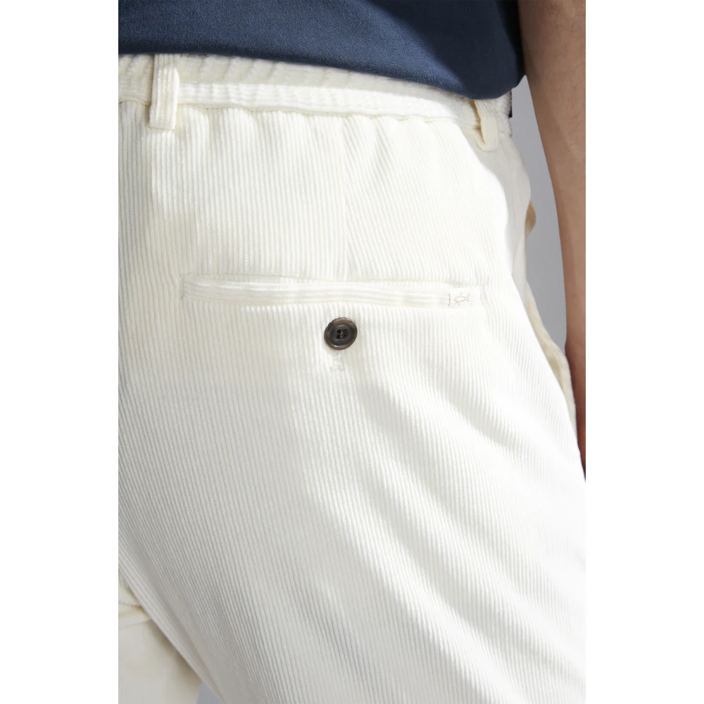 PAUL & SHARK Beige Katoen Modal Broek Regular Fit Beige Heren