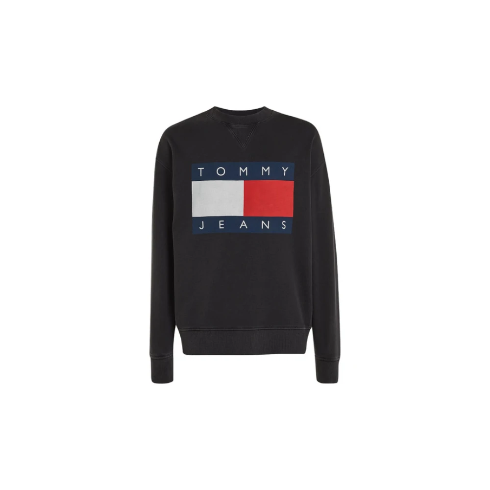 Tommy Jeans Crew Neck Sweatshirt Black Heren