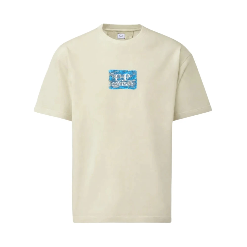 C.p. Company , T-Shirts, Male, Beige, L, Cp Company T-Shirts And Polos