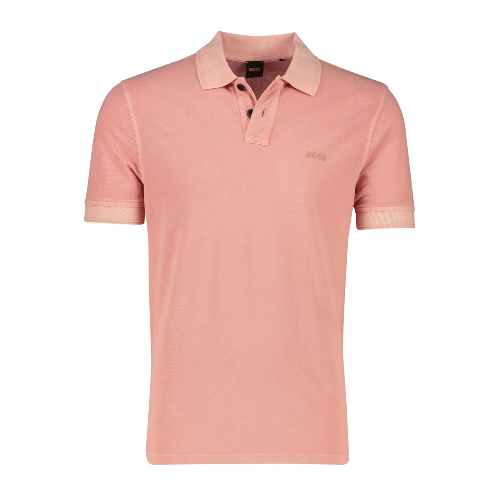 Boss Orange Slim fit poloshirt met labeldetail model 'Prime'