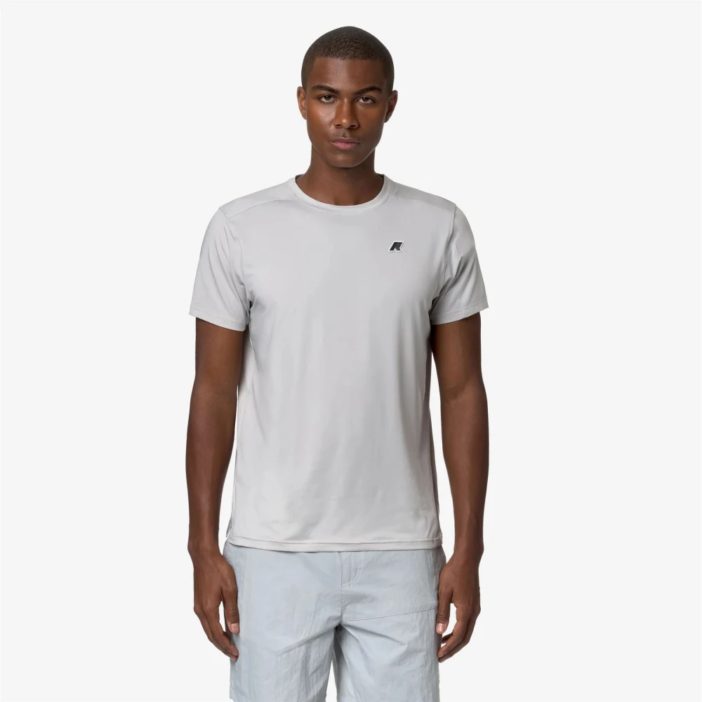 K-way Stijlvolle T-Shirt en Polo Collectie Gray Heren
