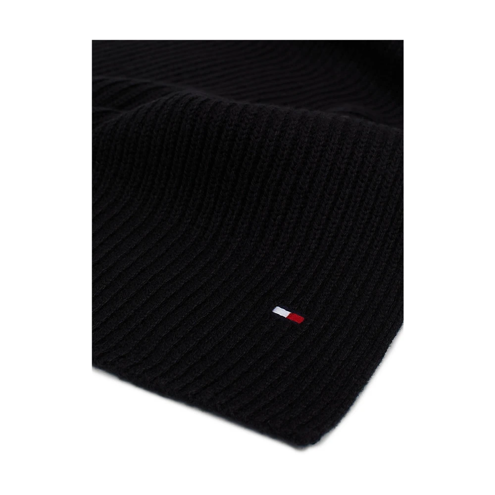Tommy Hilfiger Kasjmier Sjaal Stijlvolle Wintermode Black Unisex