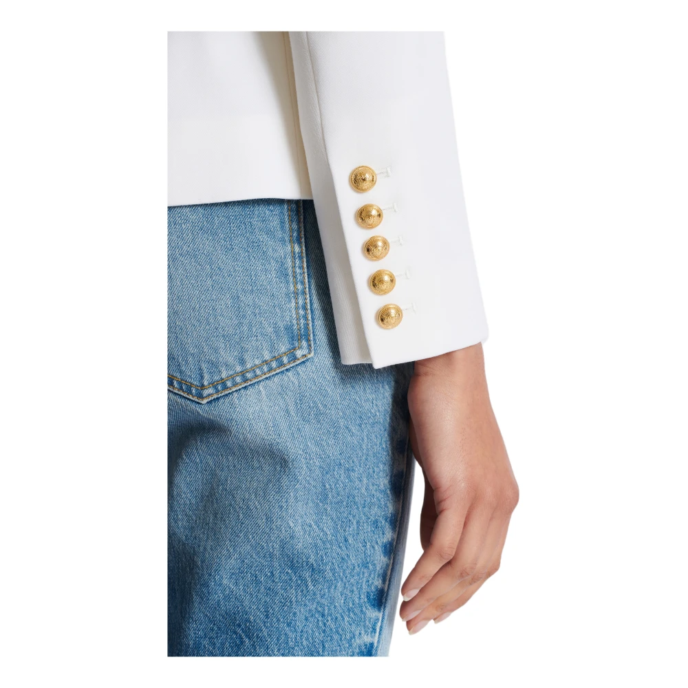 Balmain Blazers White Dames