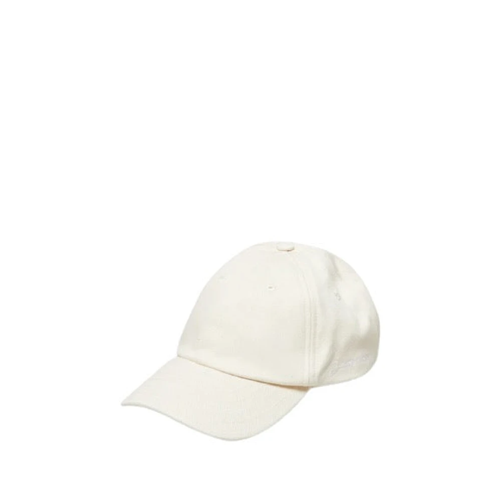 Jacquemus Handtekening Baseballpet met Verstelbare Pasvorm White Unisex