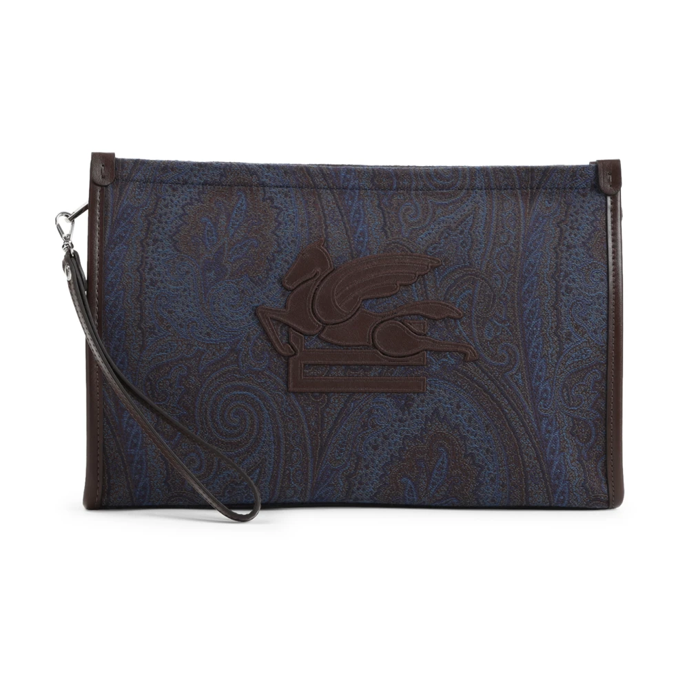 ETRO Blauwe Clutch Tas Ss25 Blue Heren