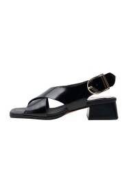 Colette sandal leather - BLACK