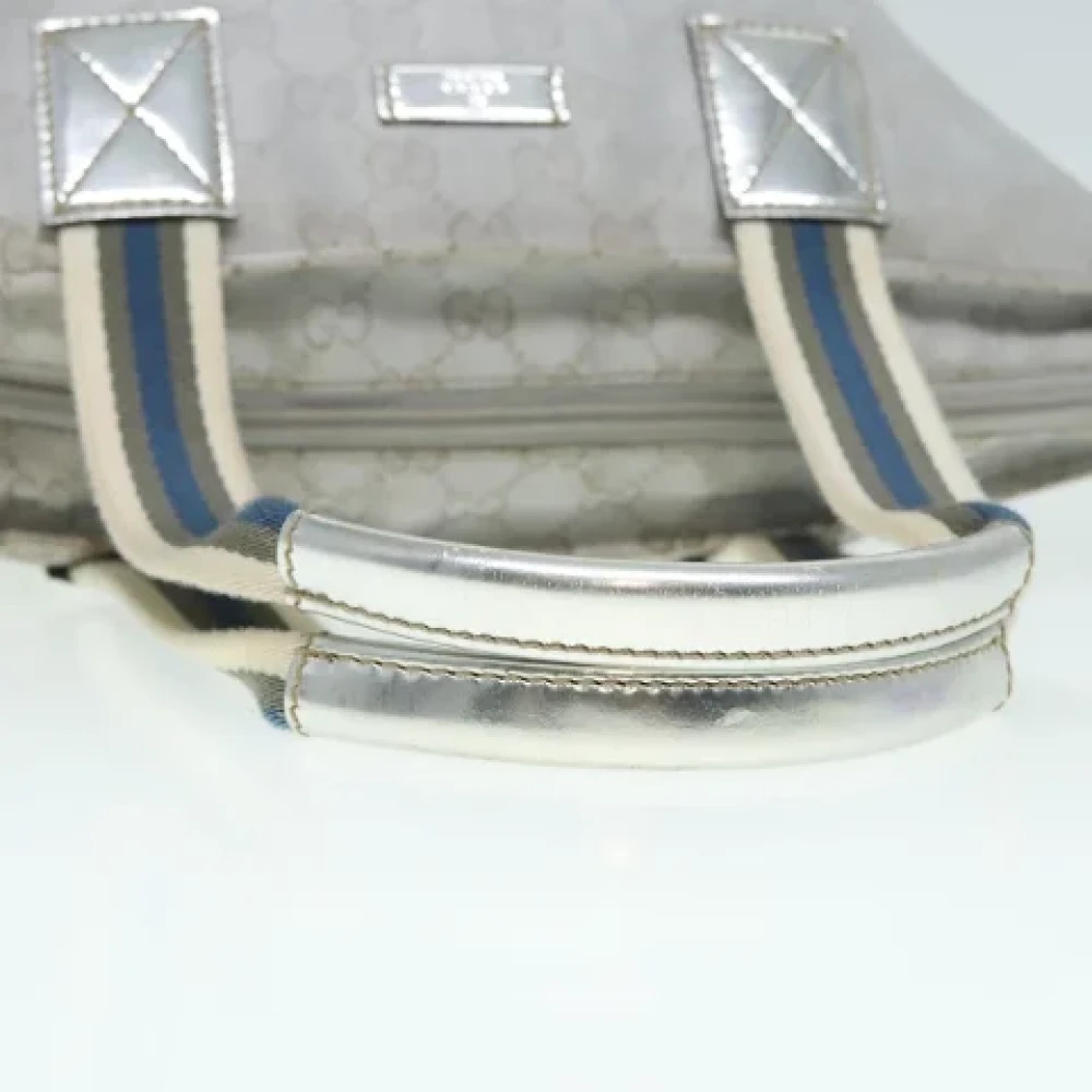 Gucci Vintage Pre-owned Canvas handbags Gray Dames