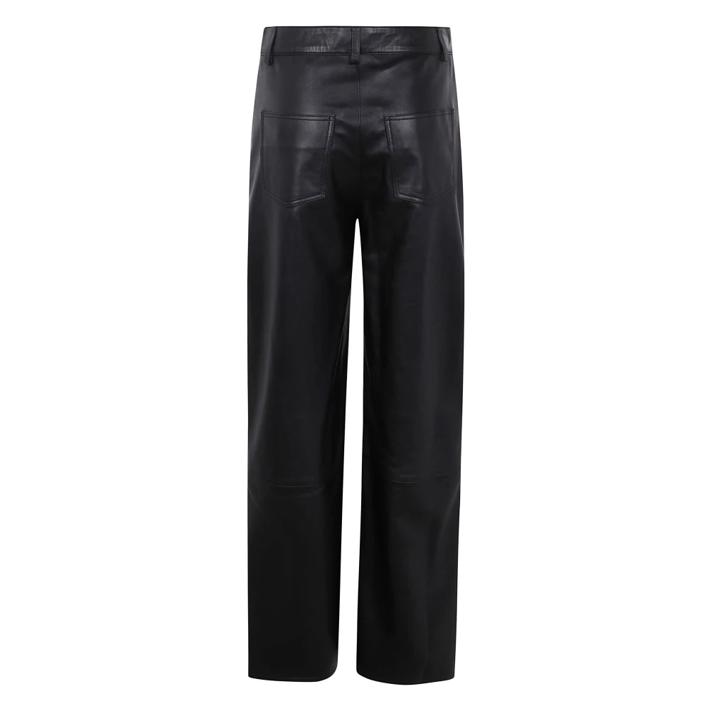 Loulou Studio Leren broek voor stijlvolle outfits Black Dames