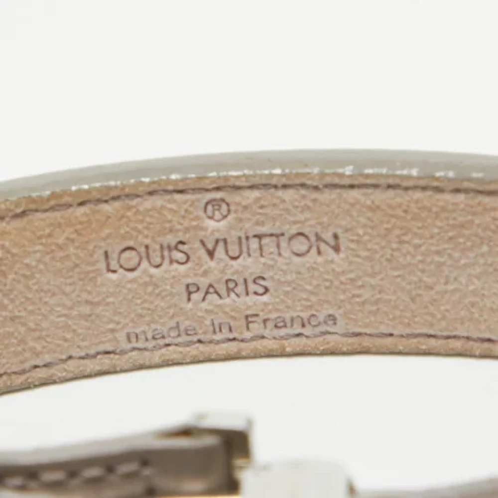 Louis Vuitton Vintage Pre-owned Leather belts Gray Dames