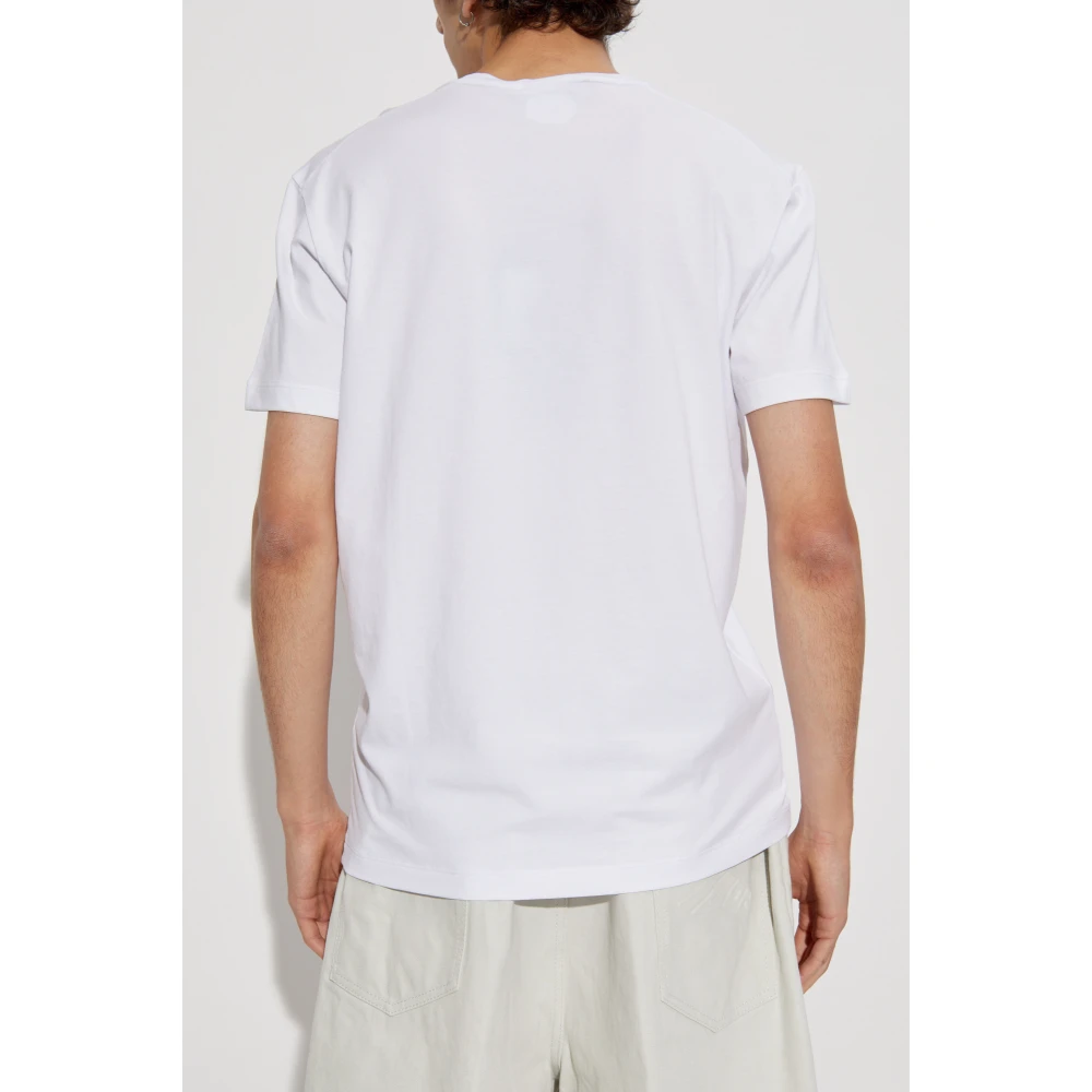 Dsquared2 T-shirt met verhoogd logo White Heren