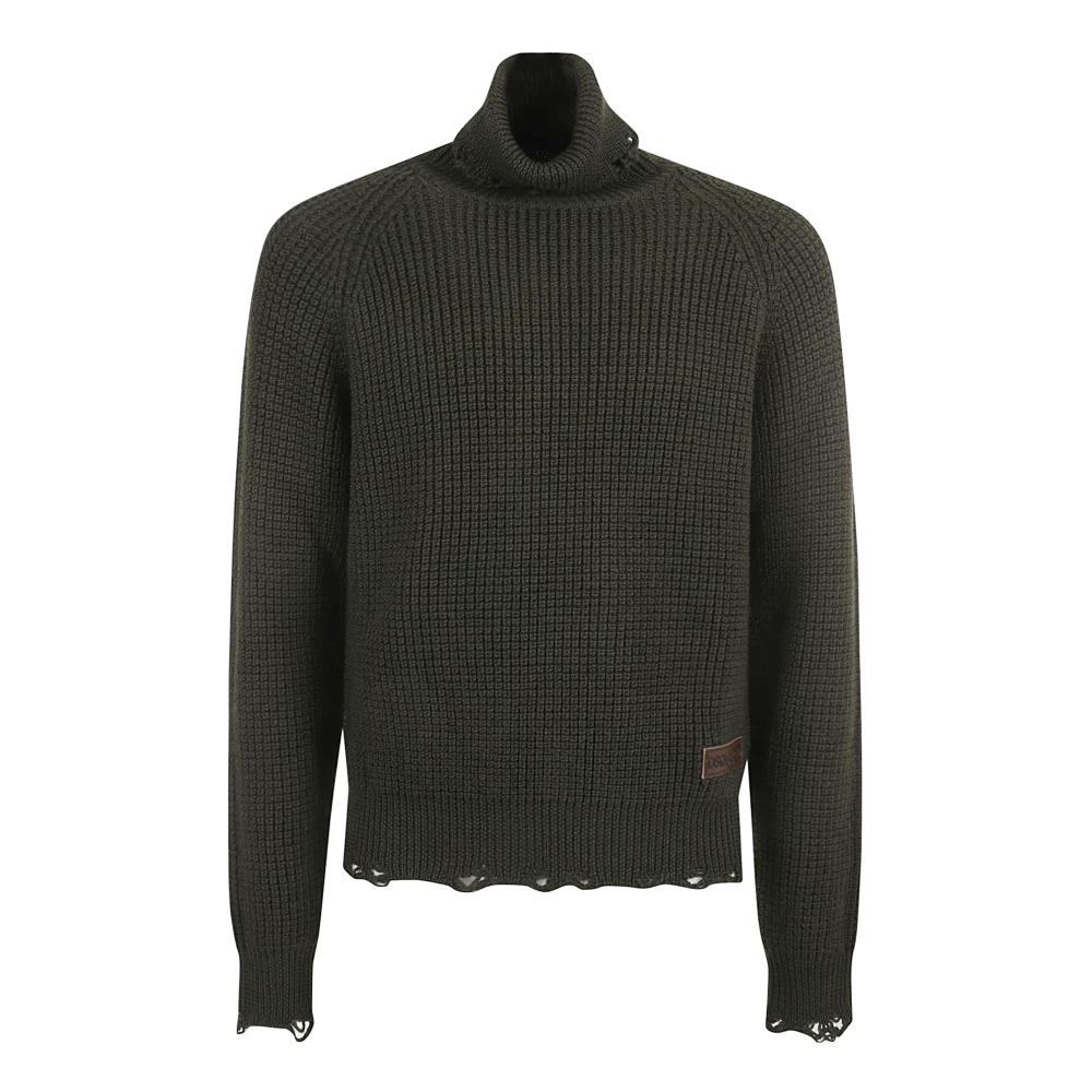 Dsquared2 Turtleneck Pullover Sweaters Green Heren