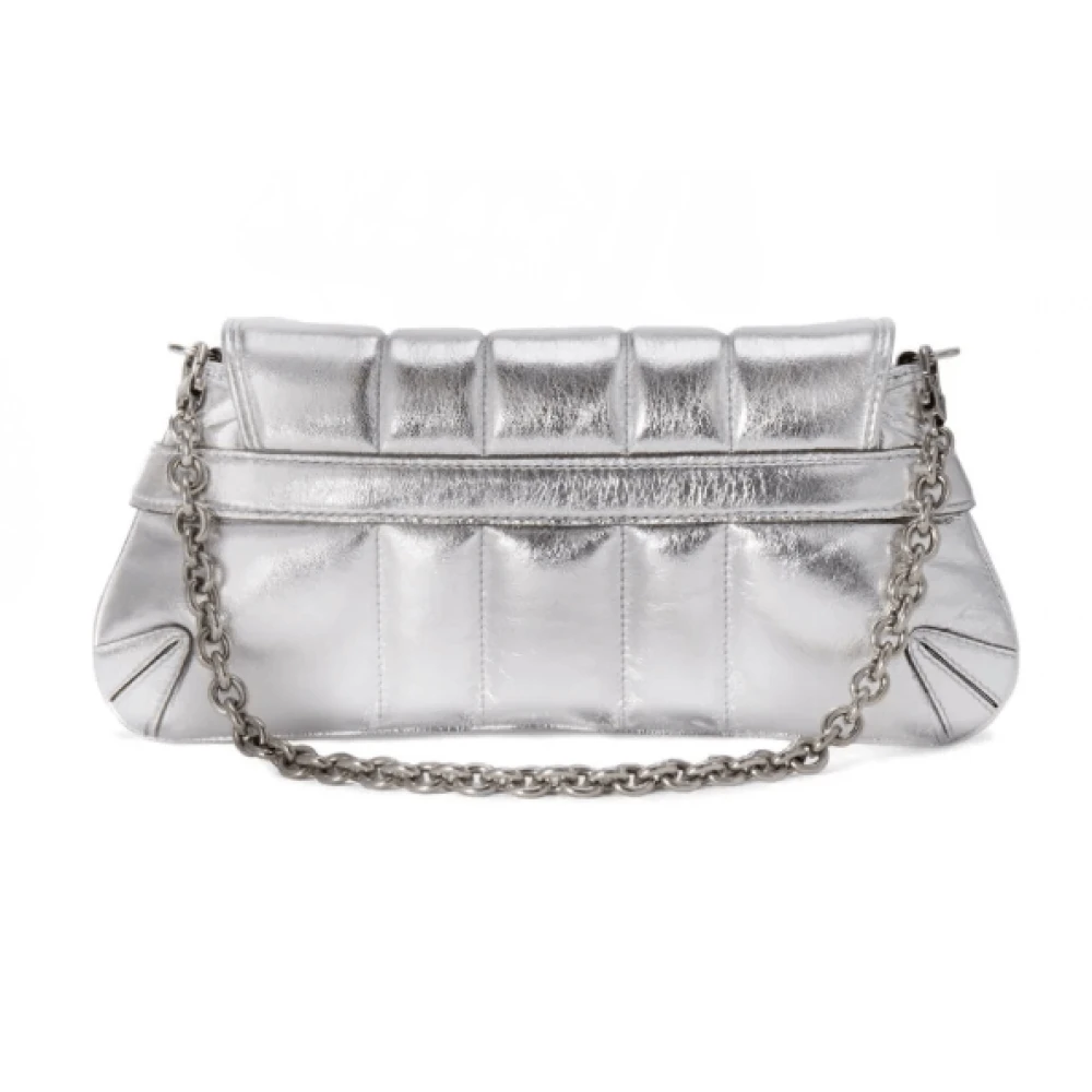 Gucci Horsebit Chain Small Shoulder Bag Gray Dames