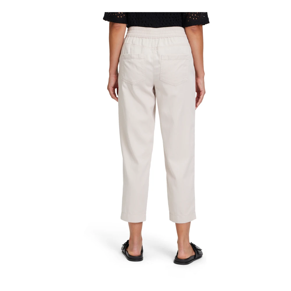 Betty & Co Casual Broek met Opgezette Zakken Beige Dames